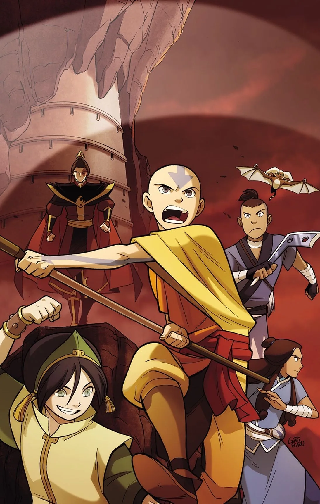 Image depicting characters from Netflix's live-action adaptation of Avatar: The Last Airbender.