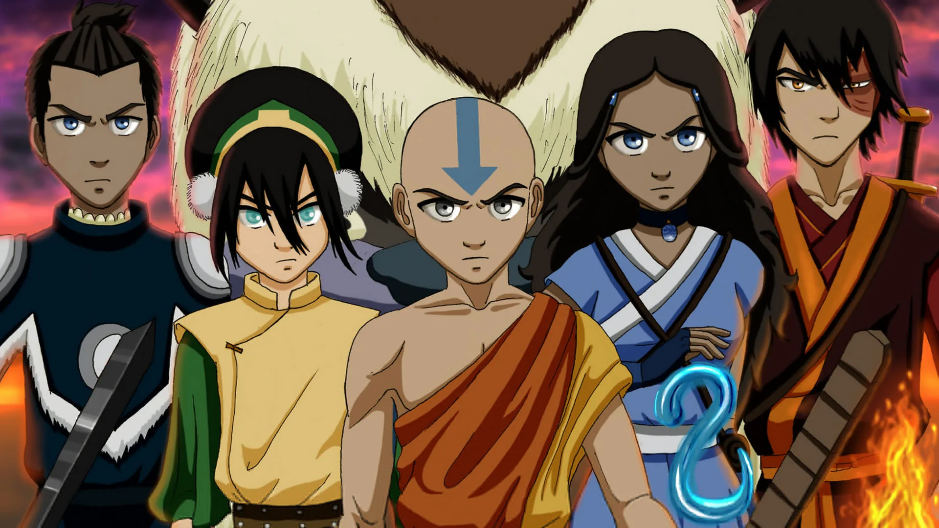  Image depicting characters from Netflix's live-action adaptation of Avatar: The Last Airbender.